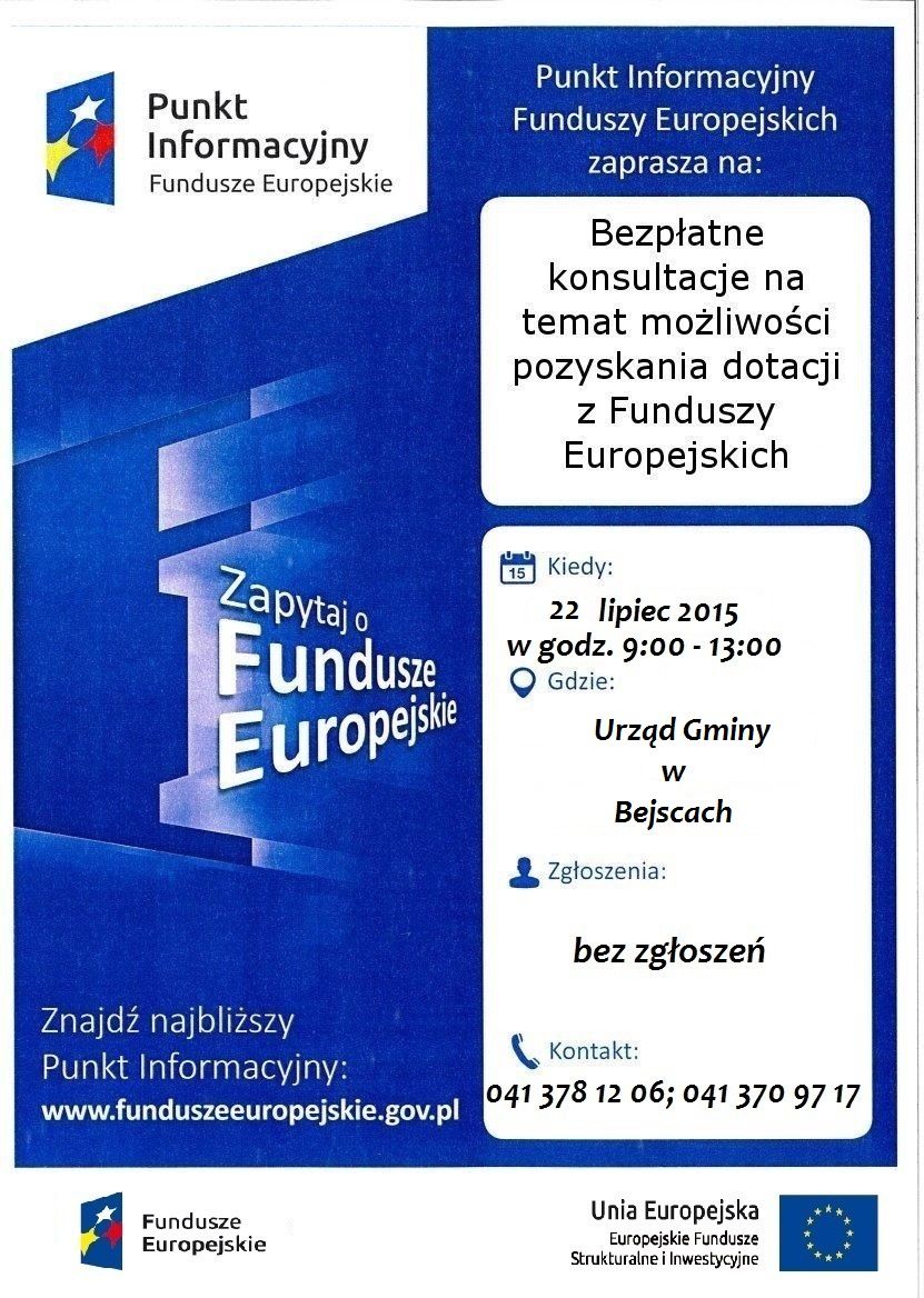 Bezpłatne Konsultacje O Możliwości Pozyskania Funduszy UE – Oficjalny ...