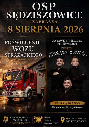 Poświęcenie wozu strażackiego