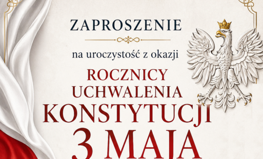 Zdjęcie do Zaproszenie na uroczystość z okazji rocznicy uchwalenia Konstytucji 3 Maja