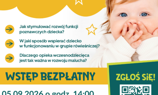 Zdjęcie do BEZPIECZNY START W WIELKI ŚWIAT &nbsp;Bezpłatne warsztaty dla rodzic&oacute;w dzieci do 3. roku życia